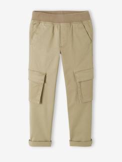 Pantalon cargo droit MorphologiK facile à enfiler garçon Tour de hanches FIN - vertbaudet enfant -Pantalon cargo droit MorphologiK facile à enfiler garçon Tour de hanches FIN