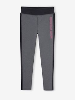 Legging de sport fille bandes côtes - vertbaudet enfant -Legging de sport fille bandes côtes