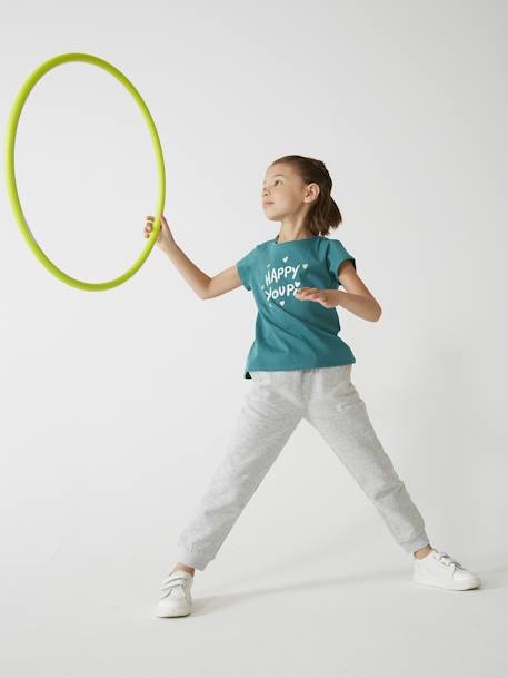 Pantalon jogging Basics fille - vertbaudet enfant Fille-Collection sport-Pantalon jogging Basics fille