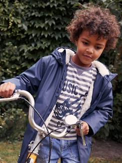 Regenjas met capuchon voor jongens en sherpa voering - vertbaudet enfant