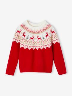 Jacquard meisjestrui voor de kerst - vertbaudet enfant -Jacquard meisjestrui voor de kerst