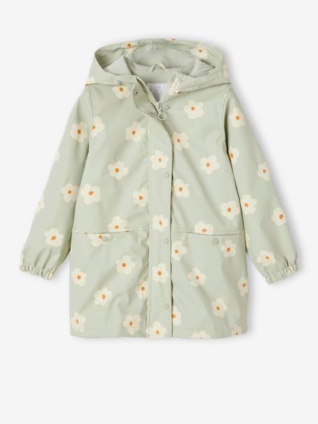 Ciré à capuche imprimé fille - vertbaudet enfant Fille-Manteau, veste-Ciré, trench-Ciré à capuche imprimé fille