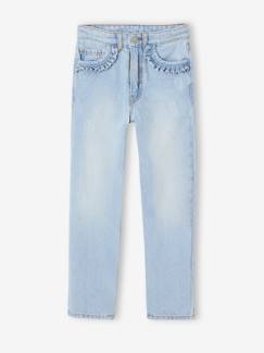 Rechte jeans MorphologiK meisjes heupomvang Small - vertbaudet enfant -Rechte jeans MorphologiK meisjes heupomvang Small