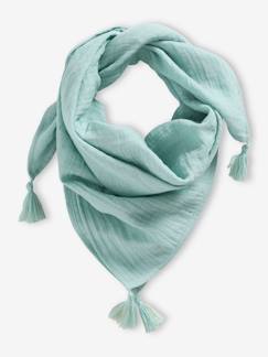 Gepersonaliseerde effen sjaal met kwastjes voor meisjes  - vertbaudet enfant