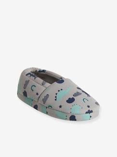 Chaussons textile enfant dinosaures - vertbaudet enfant Chaussures-Chaussures garçon 23-38-Chaussons textile enfant dinosaures