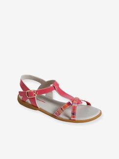 Sandales fantaisie pompons fille - vertbaudet enfant Chaussures-Chaussures fille 23-38-Sandales-Sandales fantaisie pompons fille