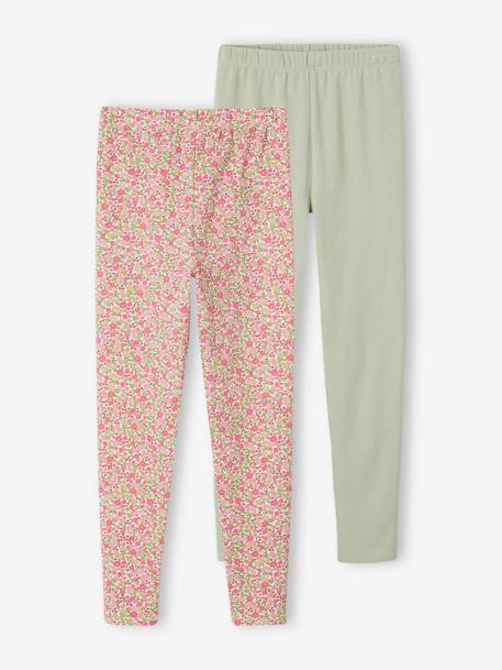 Lot de 2 leggings fille - vertbaudet enfant Fille-Pantalon-Lot de 2 leggings fille