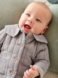 Veste en gaze de coton Bébé personnalisable - vertbaudet enfant Veste en gaze de coton Bébé personnalisable - vertbaudet enfant