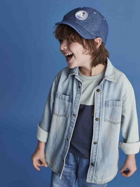 Chemise en jean garçon personnalisable - vertbaudet enfant Chemise en jean garçon personnalisable - vertbaudet enfant