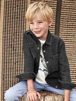 Surchemise en jean style worker garçon - vertbaudet enfant Garçon-Chemise-Surchemise en jean style worker garçon