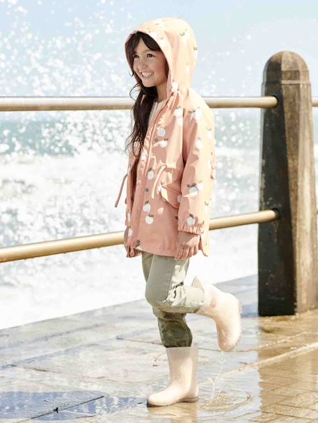 Ciré à capuche motifs magiques fille - vertbaudet enfant Fille-Manteau, veste-Ciré, trench-Ciré à capuche motifs magiques fille
