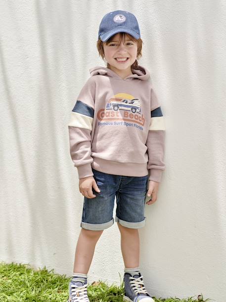 Bermuda facile à enfiler garçon en molleton effet denim - vertbaudet enfant Bermuda facile à enfiler garçon en molleton effet denim - vertbaudet enfant