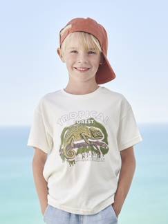 Jongens-T-shirt, poloshirt, souspull-Jongensshirt dierenmotief