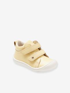 Bottillons scratchés cuir souple bébé premiers pas - vertbaudet enfant Chaussures-Chaussures bébé 17-26-Bottillons scratchés cuir souple bébé premiers pas