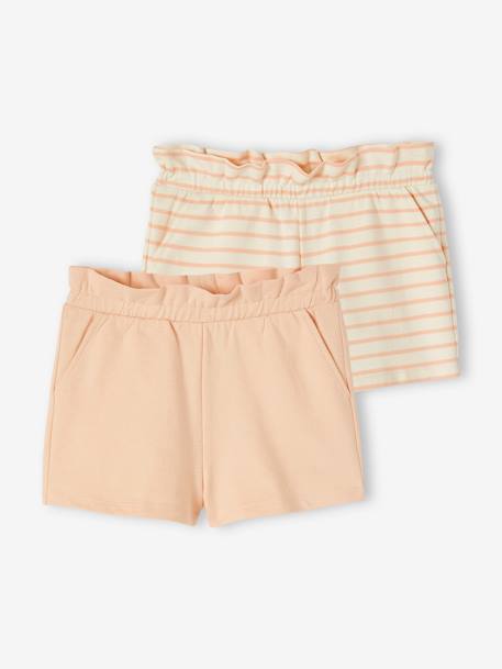 Lot de 2 shorts fille - vertbaudet enfant Fille-Short-Lot de 2 shorts fille