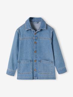 Surchemise mixte en jean personnalisable enfant - vertbaudet enfant Surchemise mixte en jean personnalisable enfant - vertbaudet enfant
