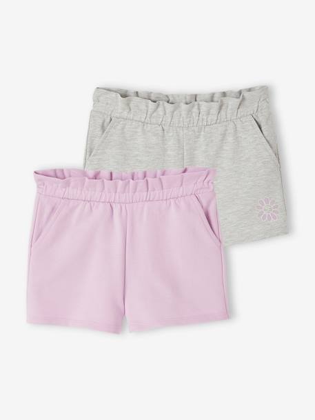 Lot de 2 shorts fille - vertbaudet enfant Fille-Short-Lot de 2 shorts fille