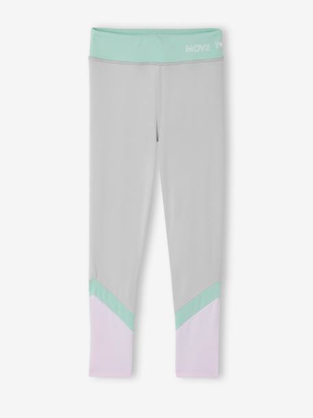 Legging sport à bandes fille matière technique - vertbaudet enfant Fille-Legging-Legging sport à bandes fille matière technique