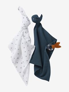 Coffret cadeau 3 pièces : lange + doudou personnalisable + hochet - vertbaudet enfant Coffret cadeau 3 pièces : lange + doudou personnalisable + hochet - vertbaudet enfant