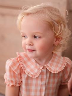 Blouse vichy bébé manches courtes - vertbaudet enfant Bébé-Chemise, blouse-Blouse vichy bébé manches courtes