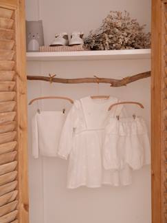 Feestelijke babyset: jurk, pofbroek en haarband - vertbaudet enfant Baby-Rok, jurk-Feestelijke babyset: jurk, pofbroek en haarband