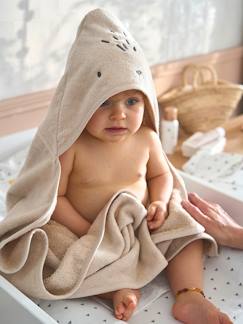 Linnengoed en decoratie-Badlinnen-Badcape / Handdoek met capuchon onmisbaar voor baby's en kinderen, met gerecycled katoen