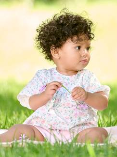 Blouse bébé motif fleurs - vertbaudet enfant Bébé-Chemise, blouse-Blouse bébé motif fleurs