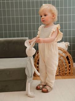 Combinaison bébé en gaze de coton - vertbaudet enfant Bébé-Salopette, combinaison-Combinaison bébé en gaze de coton