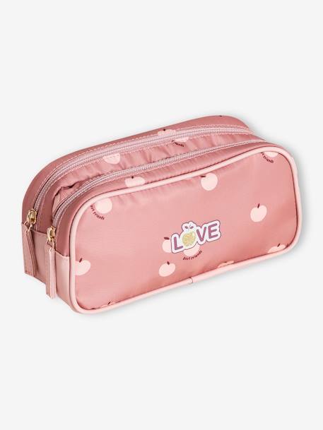 Trousse "pommes love" Fille - vertbaudet enfant Fille-Accessoires-Cartable, trousse-Trousse "pommes love" Fille
