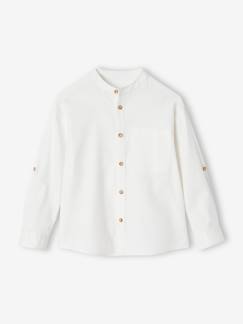 Chemise flanelle col Mao garçon - vertbaudet enfant Garçon-Chemise-Chemise flanelle col Mao garçon