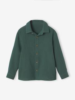 Chemise gaze de coton garçon - vertbaudet enfant Garçon-Chemise-Chemise gaze de coton garçon