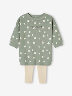 Ensemble robe + legging bébé personnalisable - vertbaudet enfant Bébé-Ensemble-Ensemble robe + legging bébé personnalisable