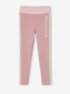 Legging de sport fille bandes côtes - vertbaudet enfant -Legging de sport fille bandes côtes