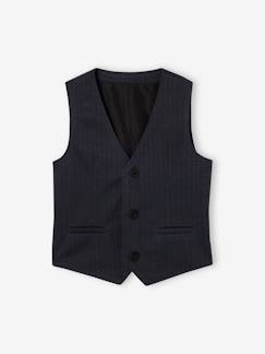 Gilet sans manches garçon en lainage à chevrons - vertbaudet enfant Garçon-Manteau, veste-Gilet sans manches garçon en lainage à chevrons