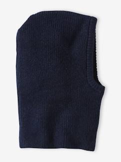 Cagoule garçon en maille côtelée - vertbaudet enfant Garçon-Accessoires-Bonnet, écharpe, gants-Cagoule garçon en maille côtelée