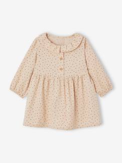 Corduroy babyjurk met kraagje - vertbaudet enfant Baby-Rok, jurk-Corduroy babyjurk met kraagje