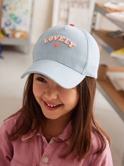 Casquette en denim "lovely" fille - vertbaudet enfant Casquette en denim "lovely" fille - vertbaudet enfant