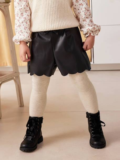 Short festonné avec noeud fille - vertbaudet enfant Fille-Short-Short festonné avec noeud fille