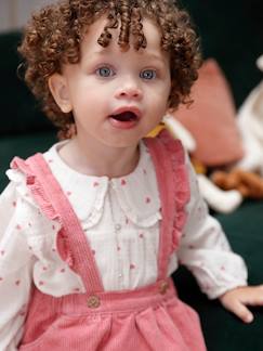 Blouse coeurs en gaze de coton bébé fille - vertbaudet enfant Bébé-Chemise, blouse-Blouse coeurs en gaze de coton bébé fille