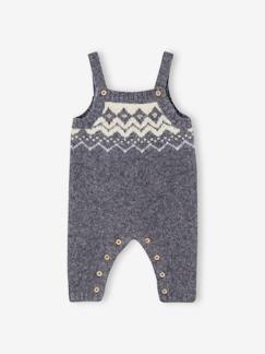 Salopette en maille jacquard bébé garçon - vertbaudet enfant Bébé-Salopette, combinaison-Salopette en maille jacquard bébé garçon