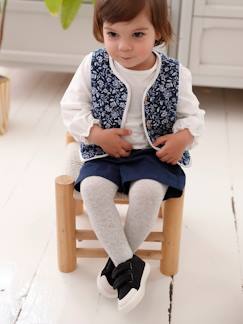 Ensemble T-shirt + gilet à fleurs + short bébé fille - vertbaudet enfant Bébé-Ensemble-Ensemble T-shirt + gilet à fleurs + short bébé fille