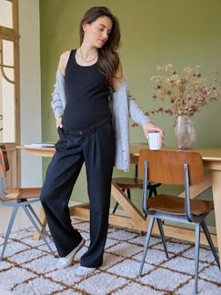 Pantalon de ville de grossesse coupe large - vertbaudet enfant Vêtements de grossesse-Pantalon-Pantalon de ville de grossesse coupe large