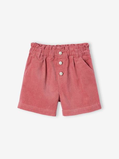 Short en velours forme paperbag fille - vertbaudet enfant Fille-Short-Short en velours forme paperbag fille
