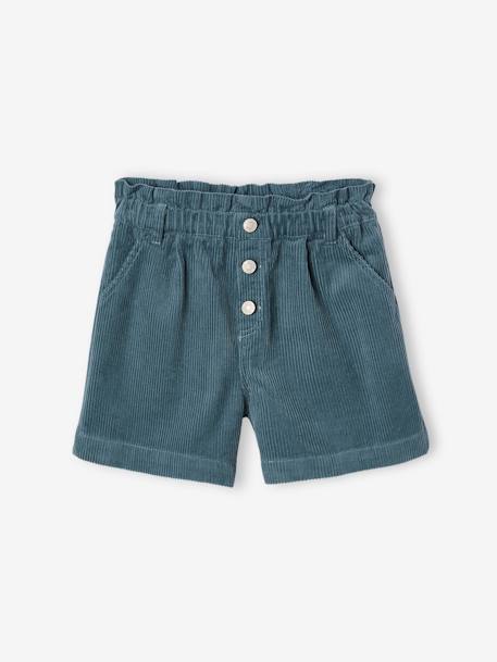Short en velours forme paperbag fille - vertbaudet enfant Fille-Short-Short en velours forme paperbag fille