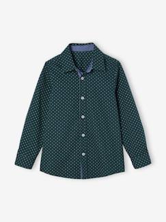 Chemise garçon imprimée pois - vertbaudet enfant Garçon-Chemise-Chemise garçon imprimée pois