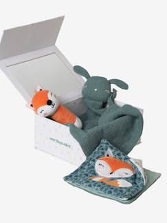 Coffret cadeau 3 pièces : doudou lange personnalisable + hochet + livre imagier - vertbaudet enfant Coffret cadeau 3 pièces : doudou lange personnalisable + hochet + livre imagier - vertbaudet enfant