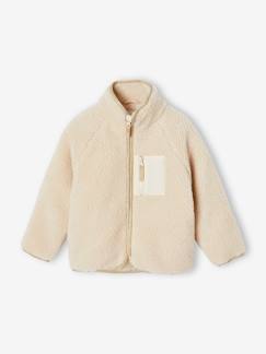 Veste en sherpa Fille - vertbaudet enfant -Veste en sherpa Fille