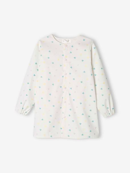 Tablier d'activités anti-taches motifs coeurs fille - vertbaudet enfant Fille-Tablier-Tablier d'activités anti-taches motifs coeurs fille