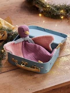 Doudou oiseau bi-matière personnalisable avec mallette - vertbaudet enfant Doudou oiseau bi-matière personnalisable avec mallette - vertbaudet enfant