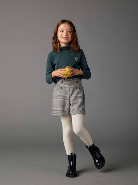 Short en flanelle carreaux fille - vertbaudet enfant Fille-Short-Short en flanelle carreaux fille